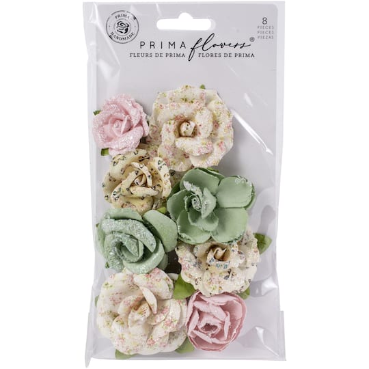 Prima Marketing&#xAE; My Sweet All for You Mulberry Paper Flowers